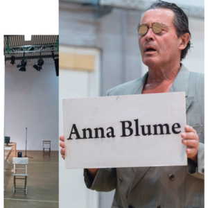 Werner Zülch mit ANNA BLUME-Schild